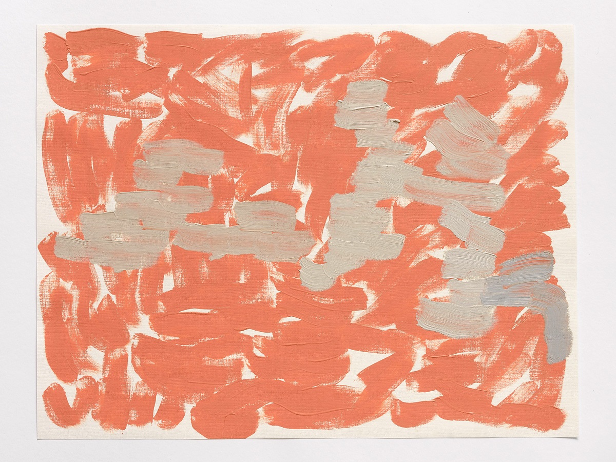 Christiane Fuchs, 2011, Ölfarbe auf Papier, 50 x 62 cm