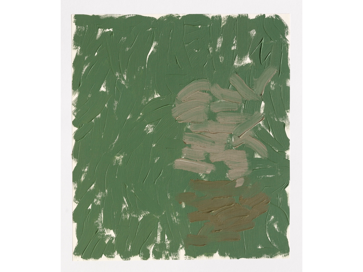 Christiane Fuchs, 2013, Ölfarbe auf Papier, 54 x 48 cm