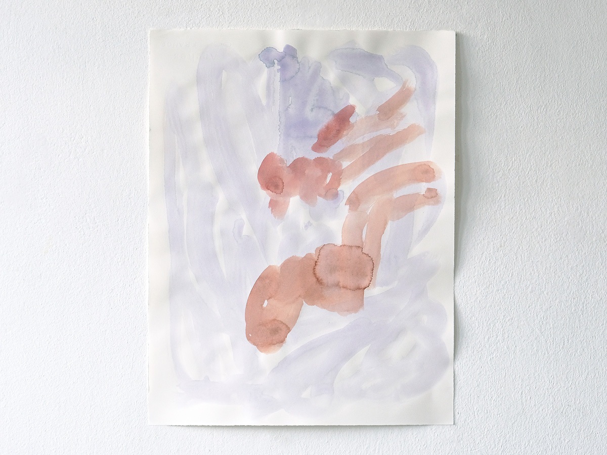 Christiane  Fuchs, 2020,  Wasserfarbe auf Papier, 50  x 38,4  cm
